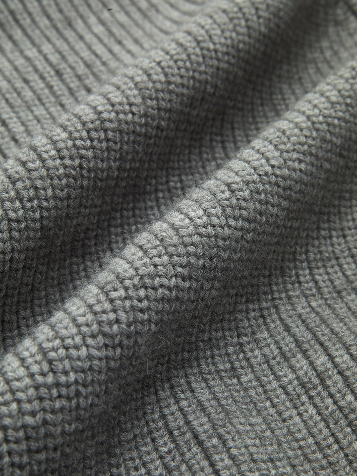 Haut en tricot à col contrasté
