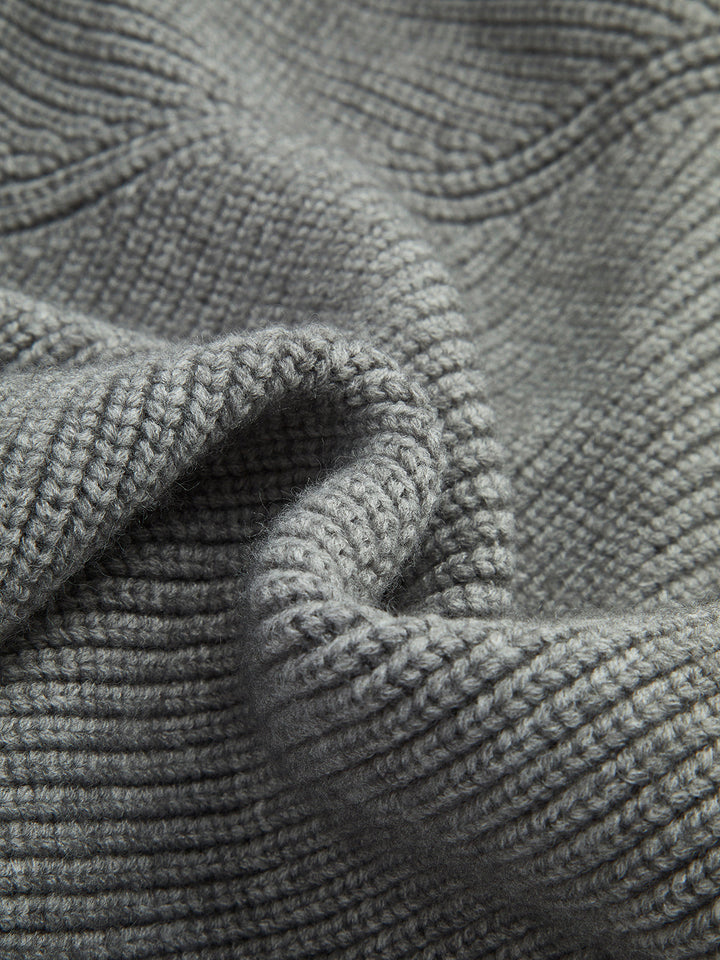 Haut en tricot à col contrasté