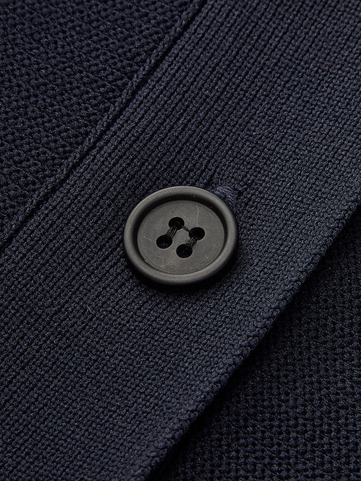 Cardigan à volants et boutons en V
