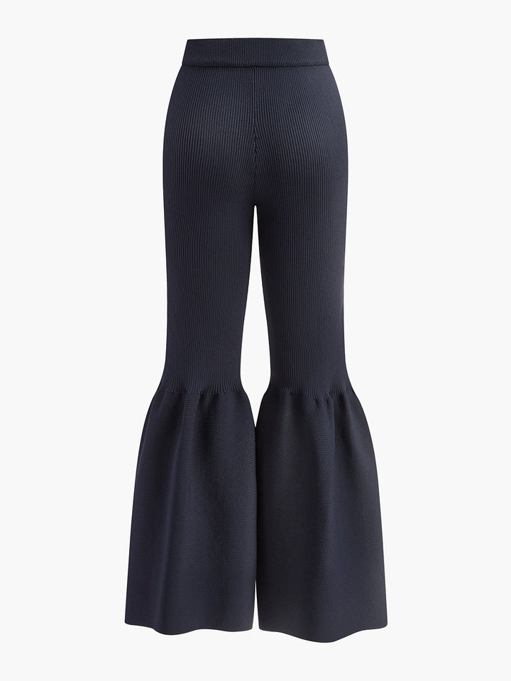 Pantalon pull ample mi-taille