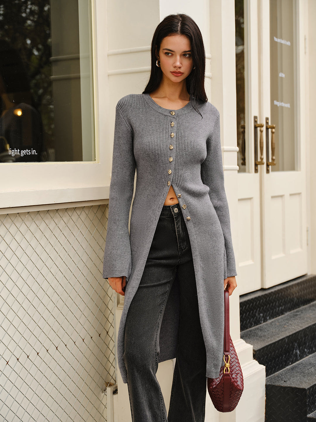Robe Pull En Tricot Métallisé Polyvalent