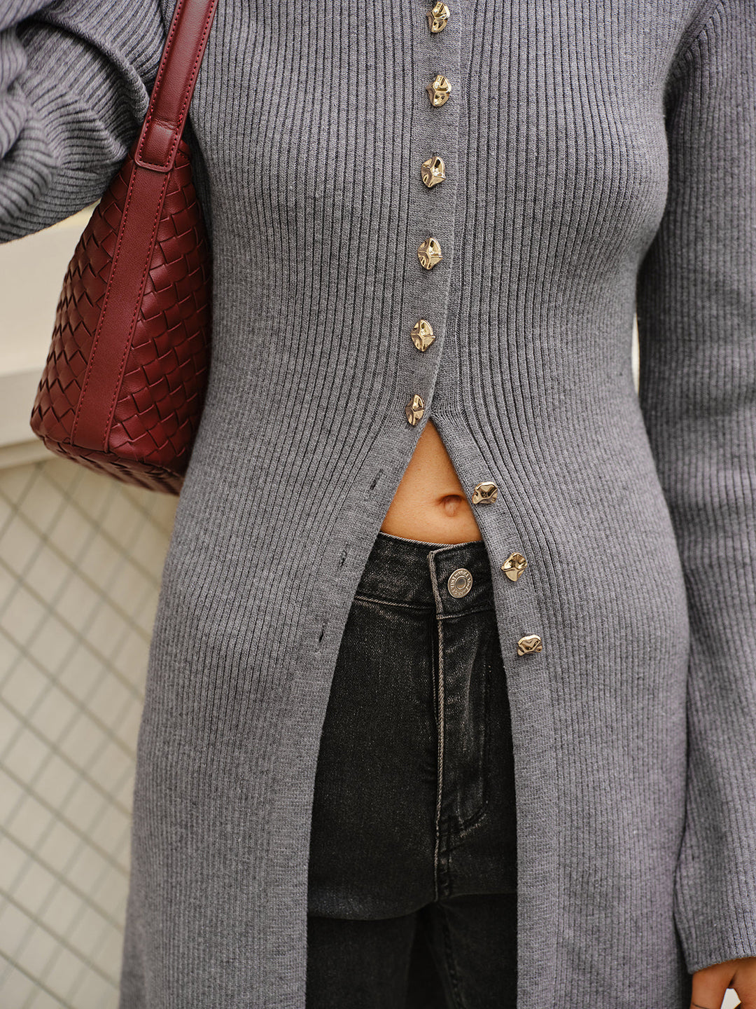 Robe Pull Métallique Polyvalente