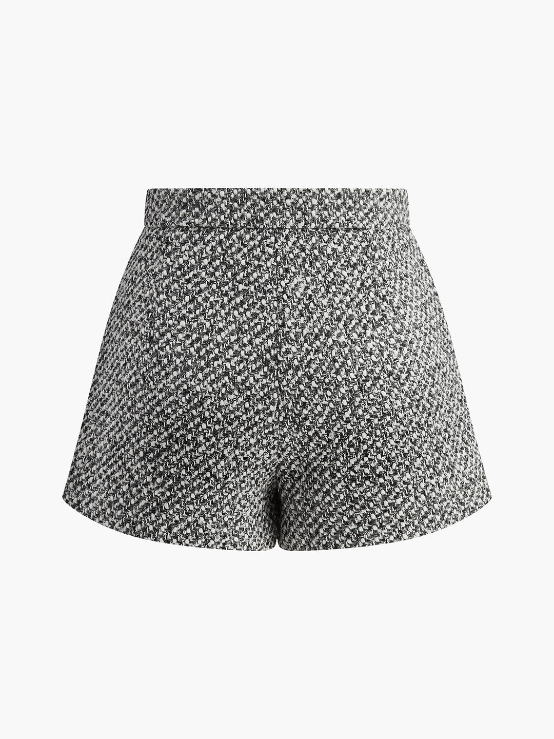 Shorts Texturé en Mélange Laine