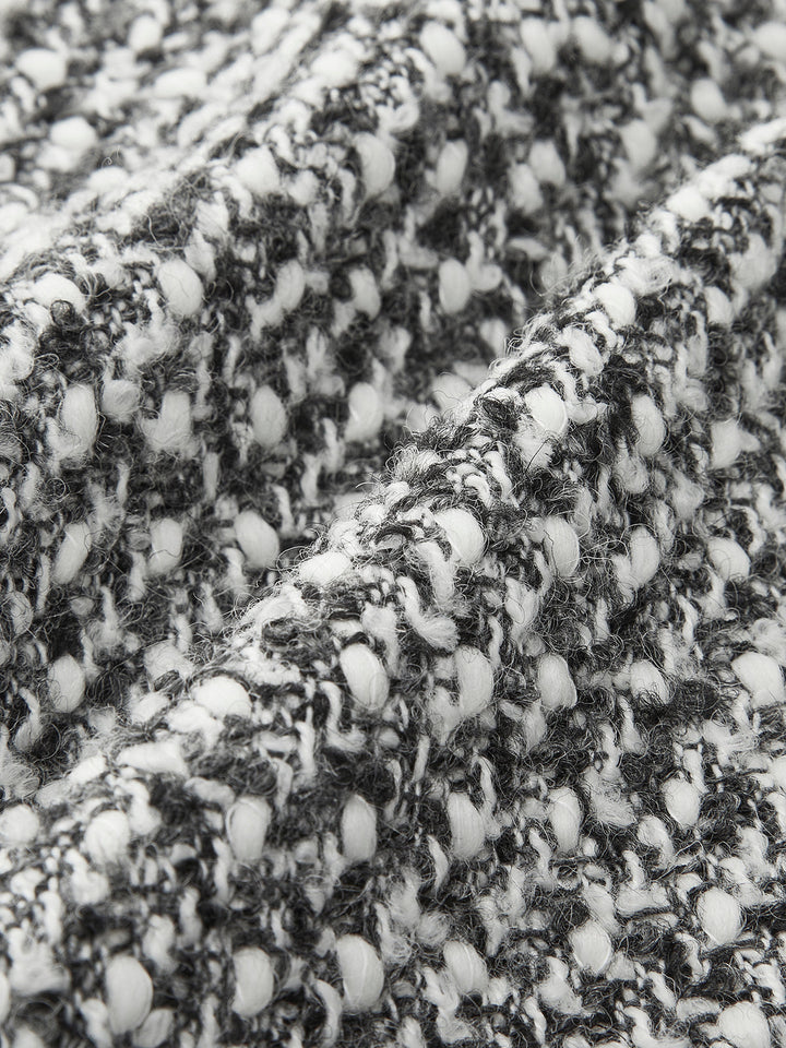 Shorts Texturé en Mélange Laine