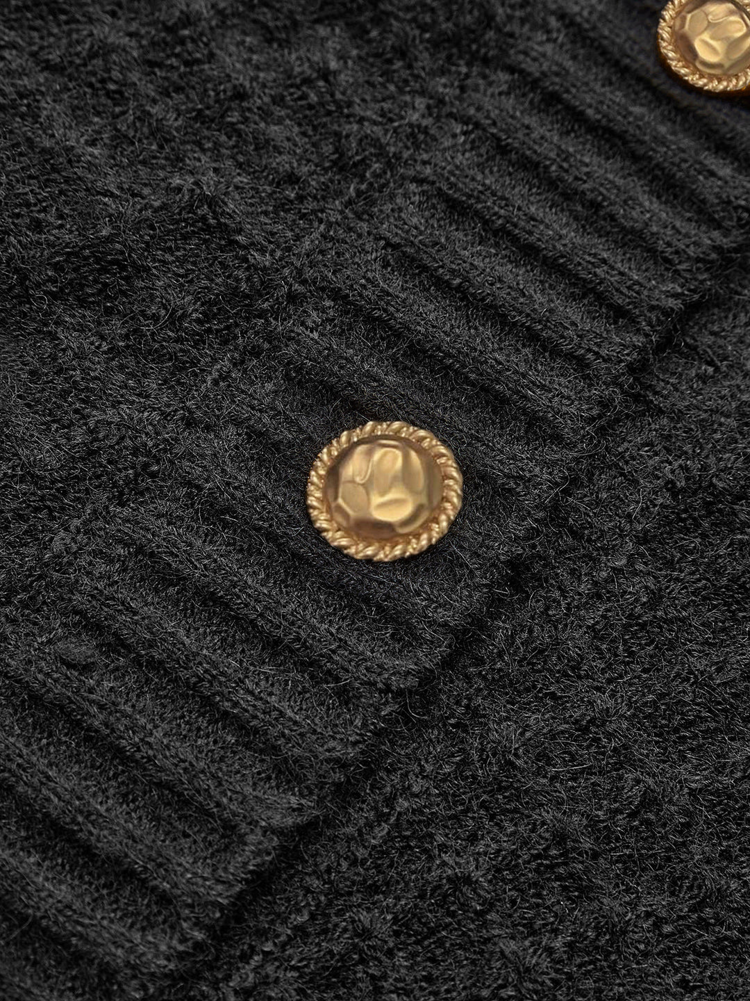 Cardigan boutonnée asymétrique de loisir