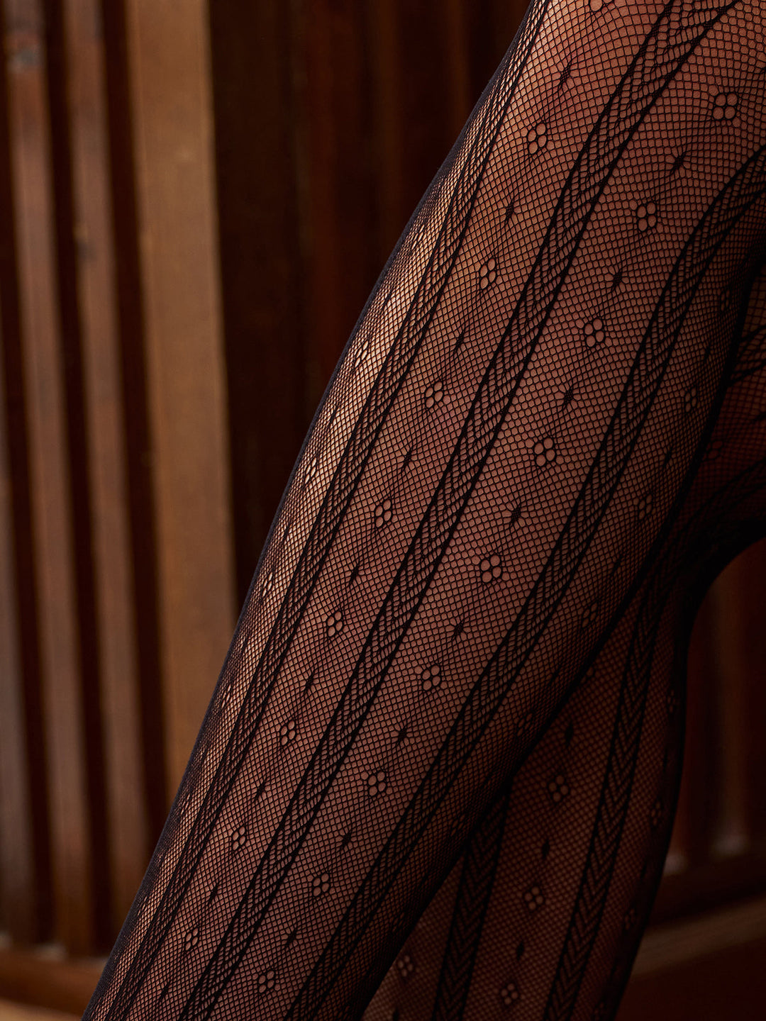 Collants à Fleurs Creux
