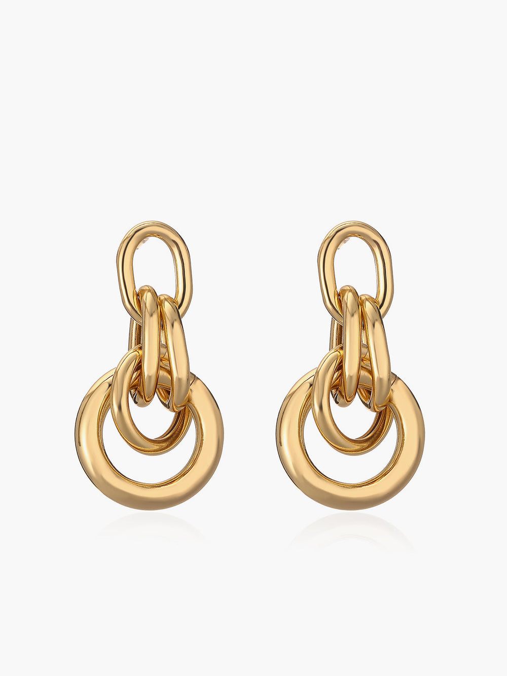 Boucles d'oreilles créoles torsadées
