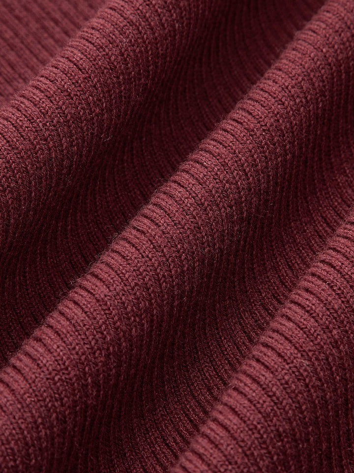 Pull ajusté en laine mélangée avec garniture en plumes
