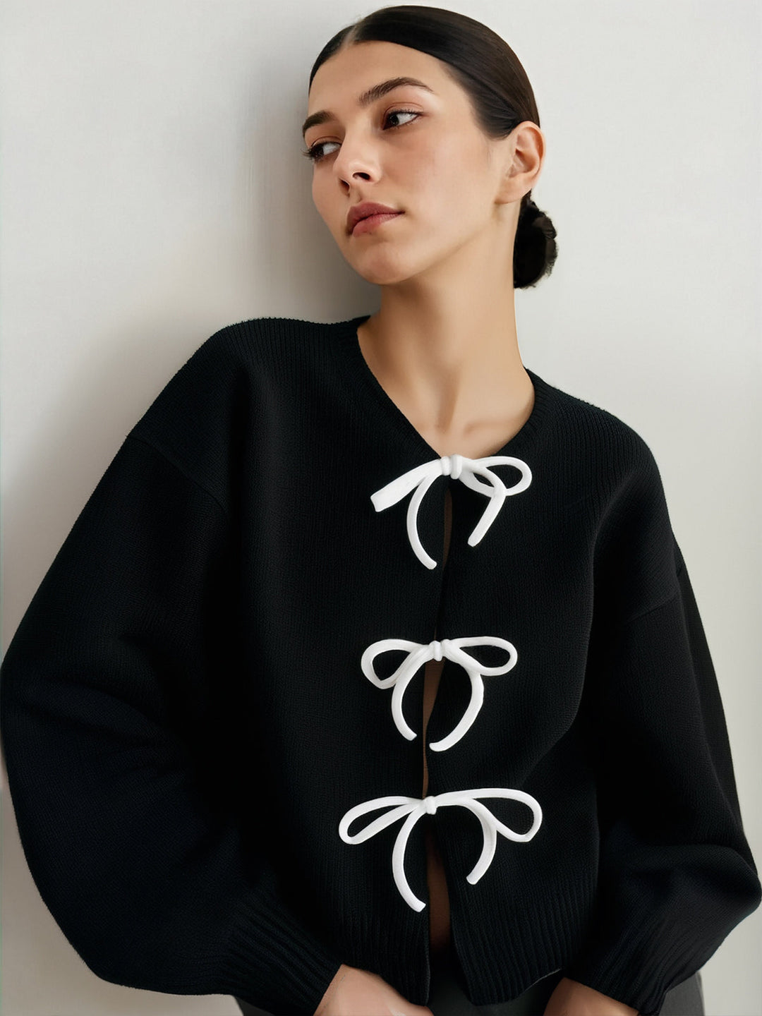 Pull avec nœud sur le devant