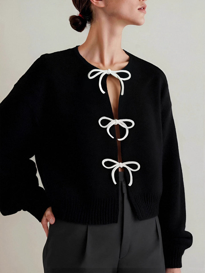 Pull avec nœud sur le devant