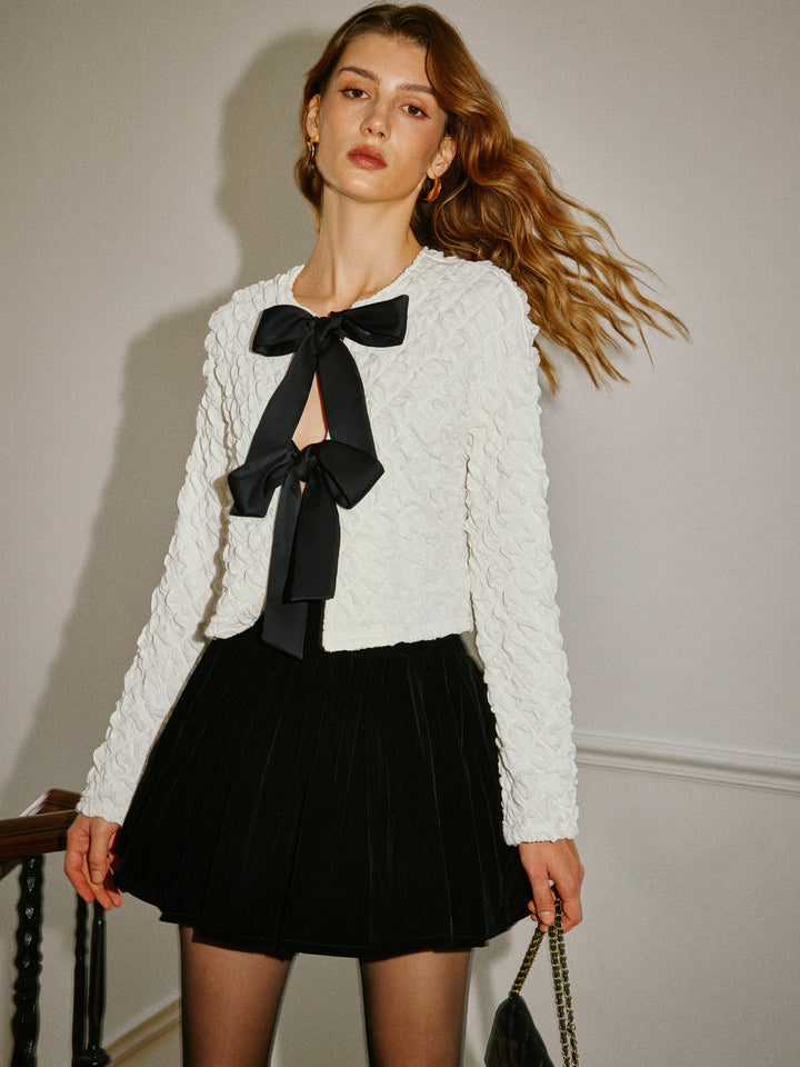 Jupe plissée forme parasol mi-taille