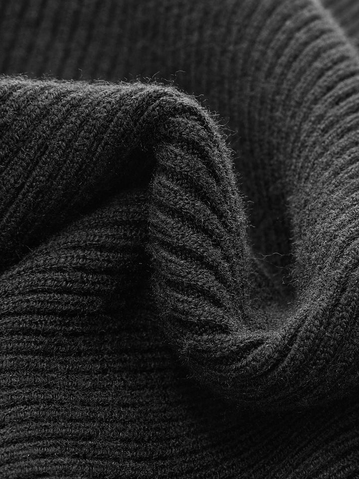 Haut Sexy en Tricot à Bordure Contrastée