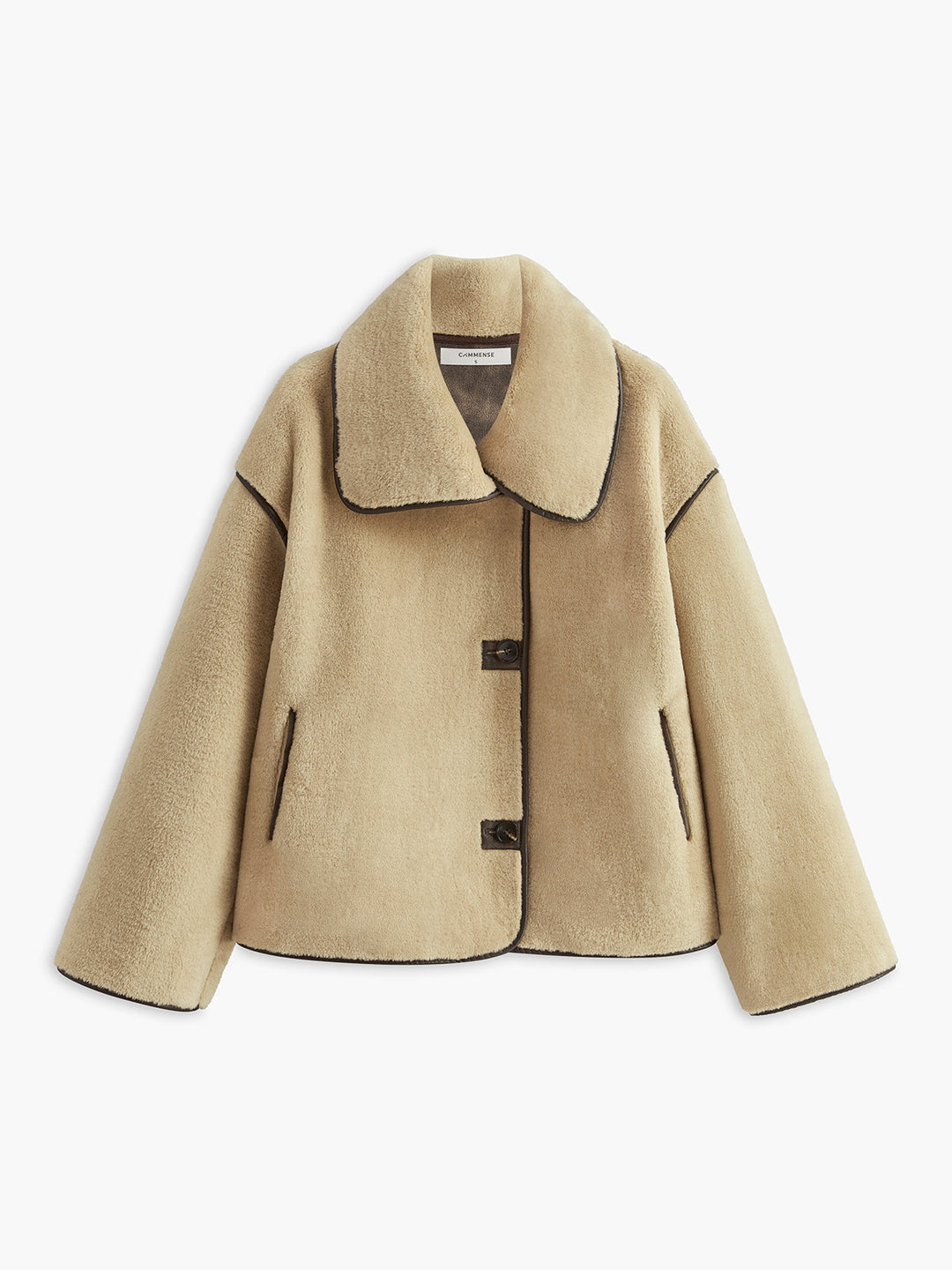 Manteau Minky à Passepoil Contrasté