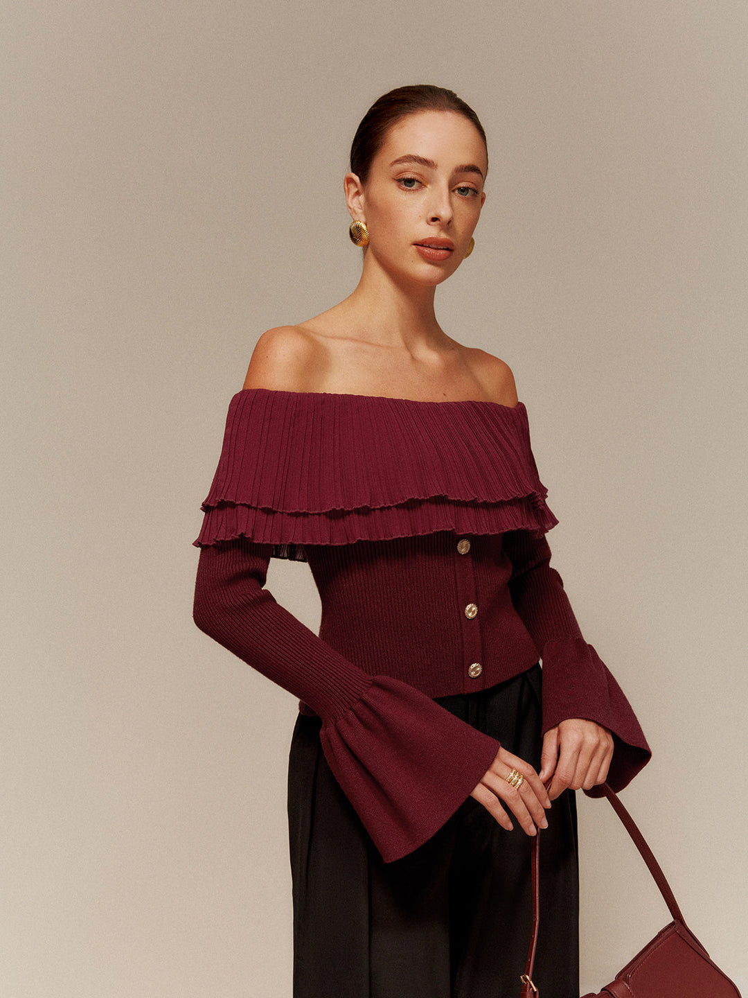 Puis-terme Volanté Foulard Coupe Pull