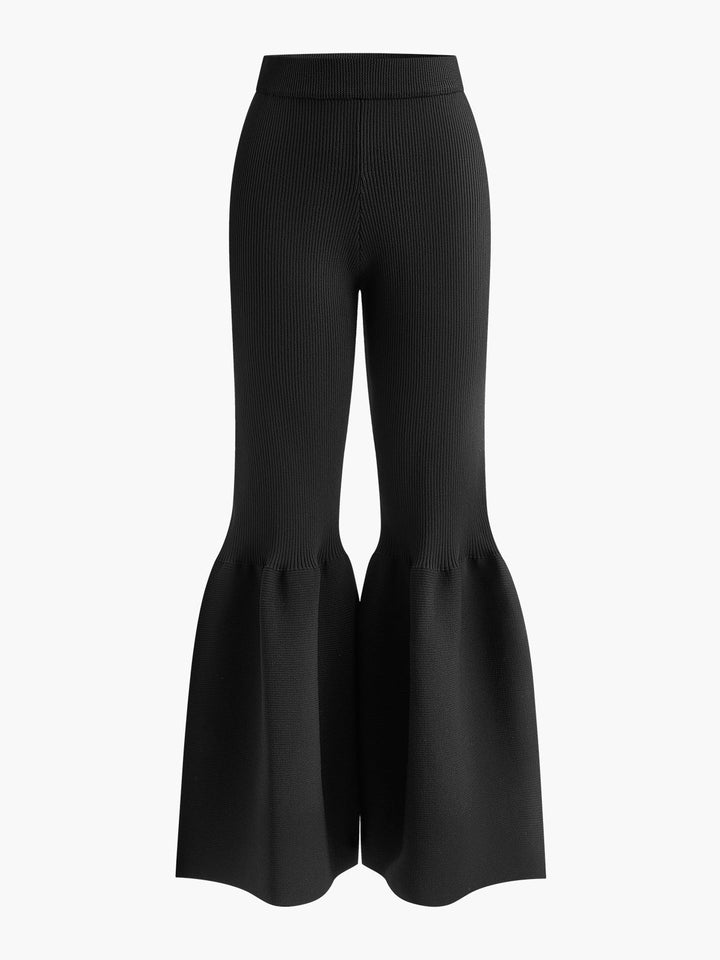 Pantalon pull ample mi-taille