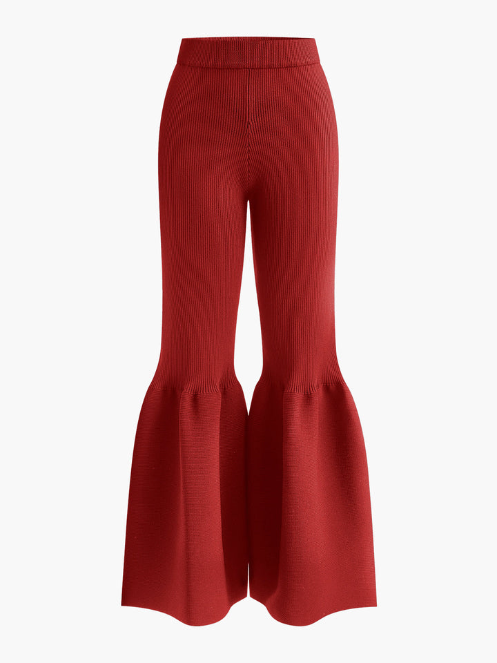 Pantalon pull ample mi-taille