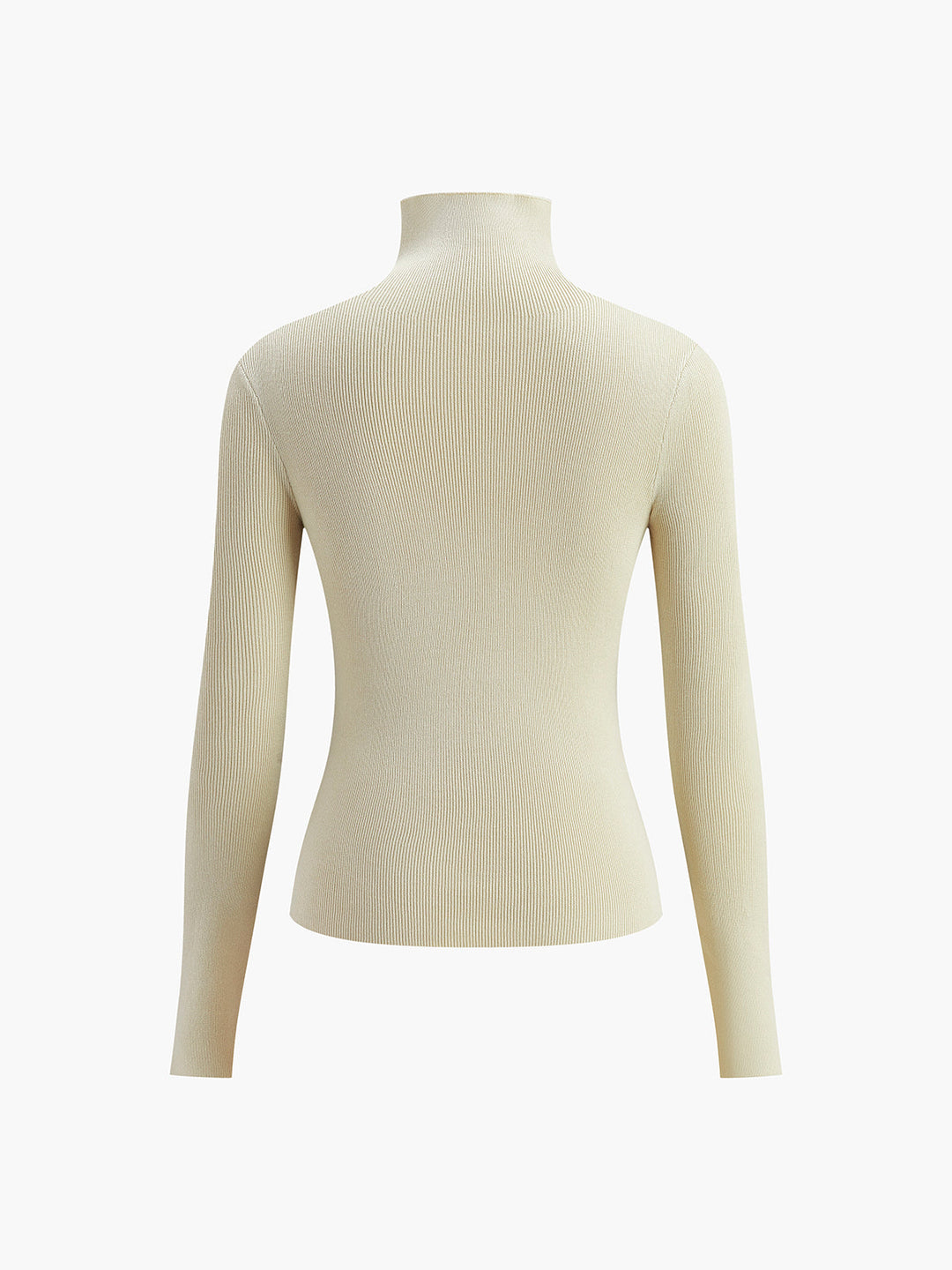 Haut en tricot à manches longues réversible bicolore