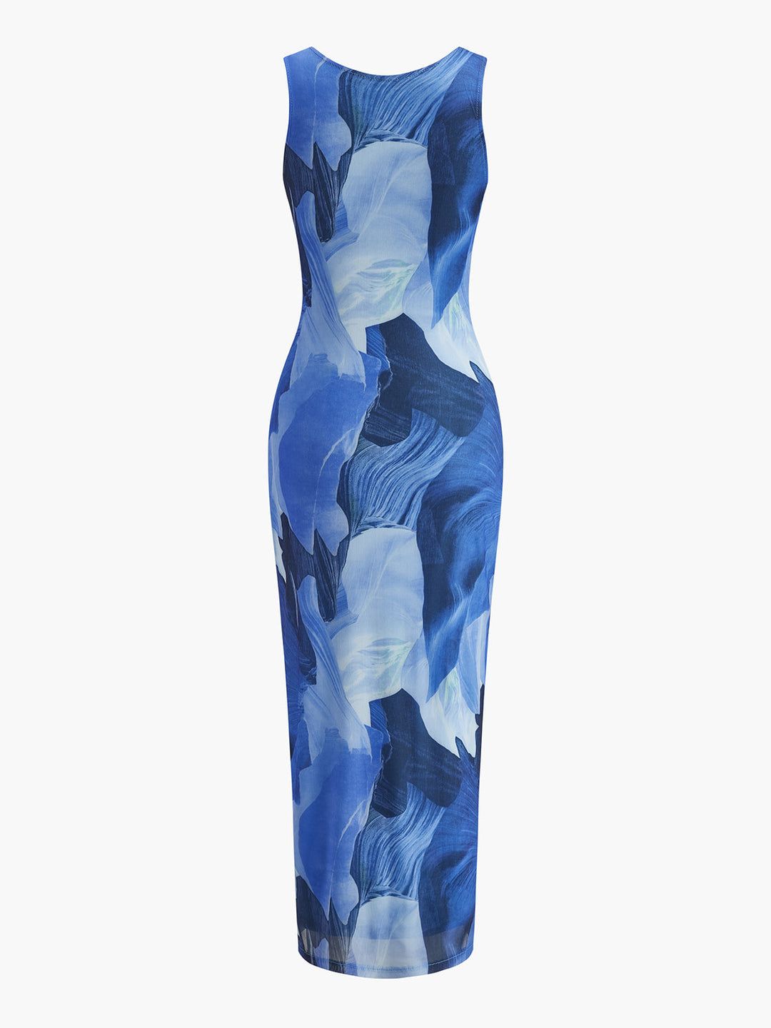 Robe sans manches à imprimé floral