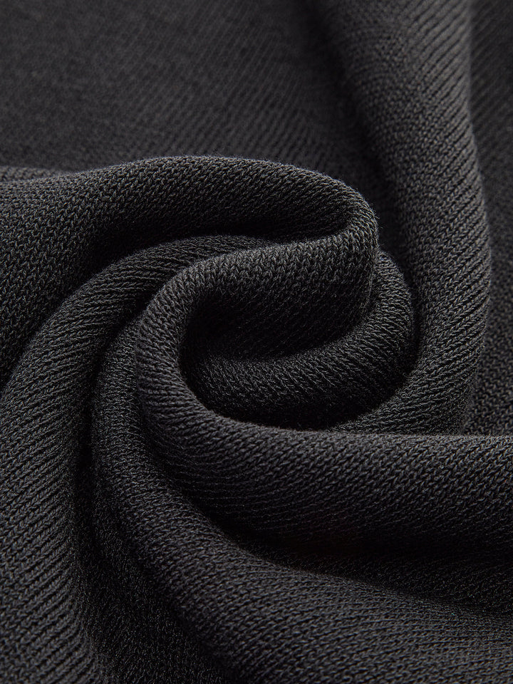 Haut en tricot semi-transparent à encolure en trou de serrure