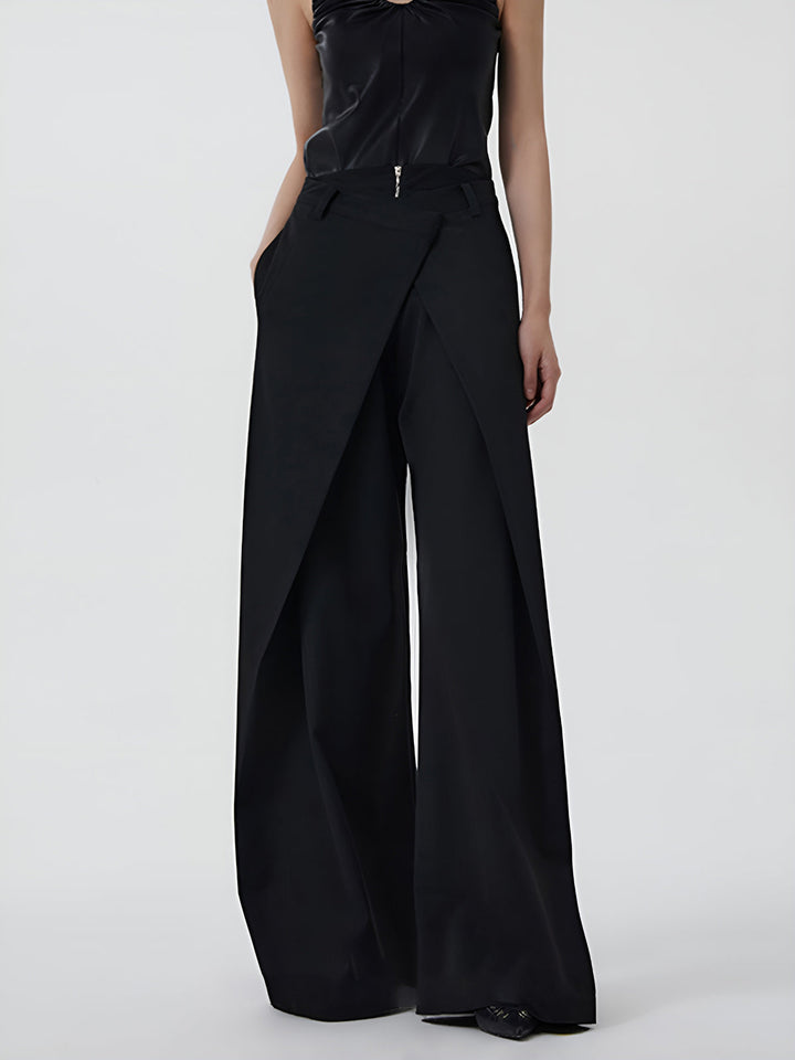 Pantalon simple à fermeture éclair