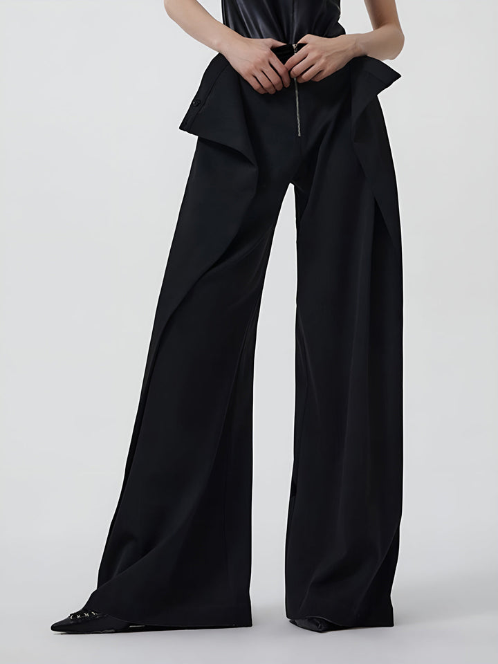 Pantalon simple à fermeture éclair