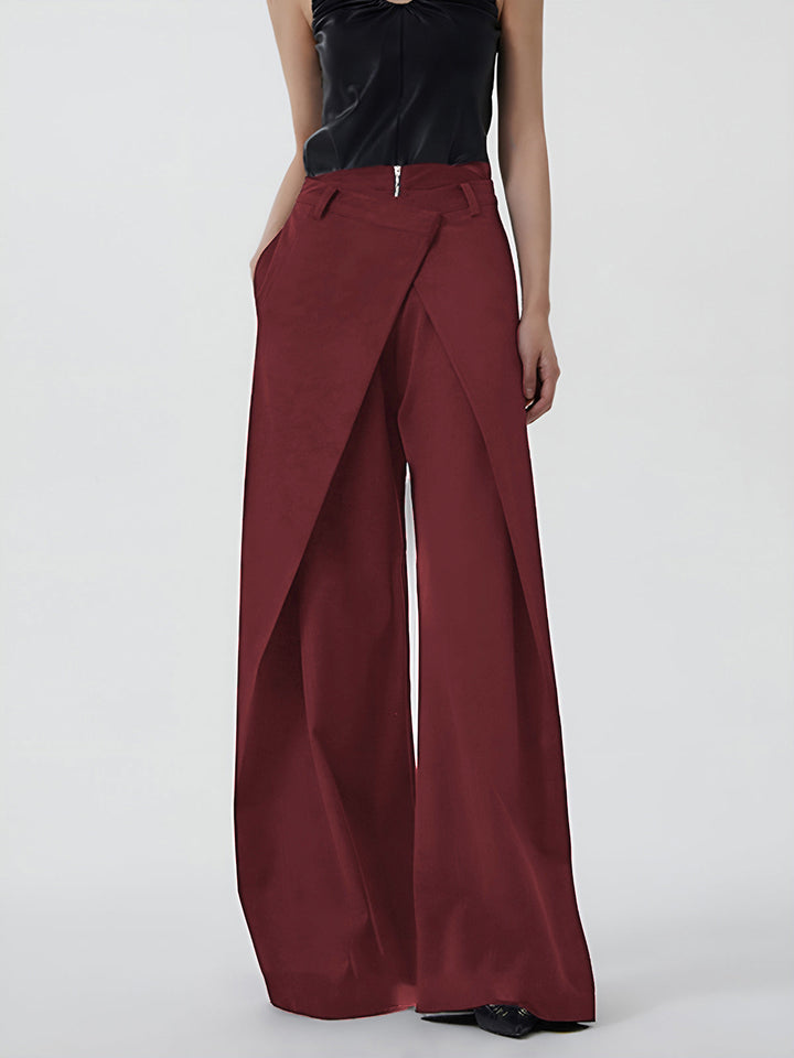 Pantalon simple à fermeture éclair