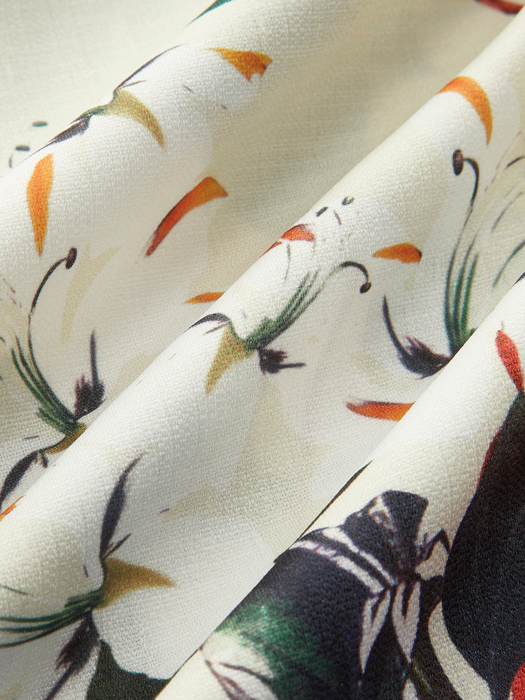 Robe Manches Courtes à Imprimé Floral et Fermeture Éclair
