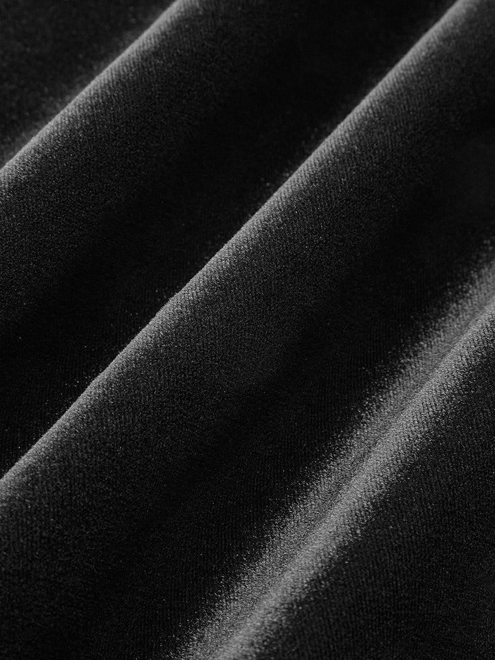 Robe débardeur en velours sans dos avec nœud