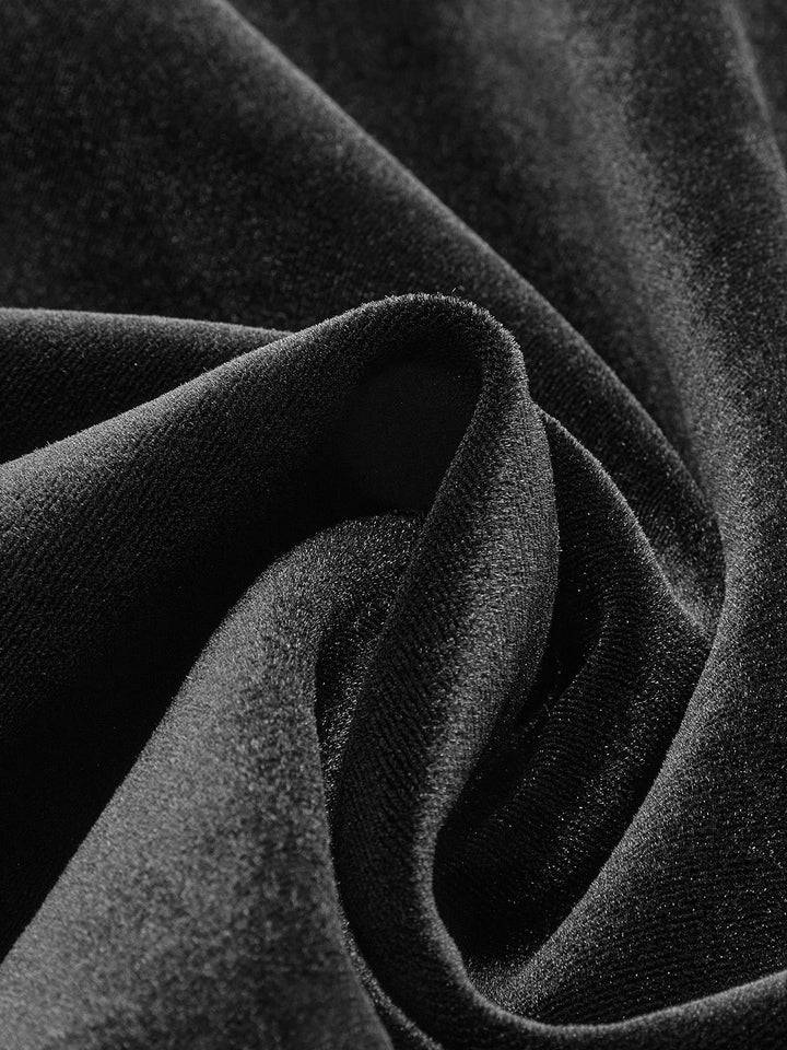 Robe débardeur en velours sans dos avec nœud