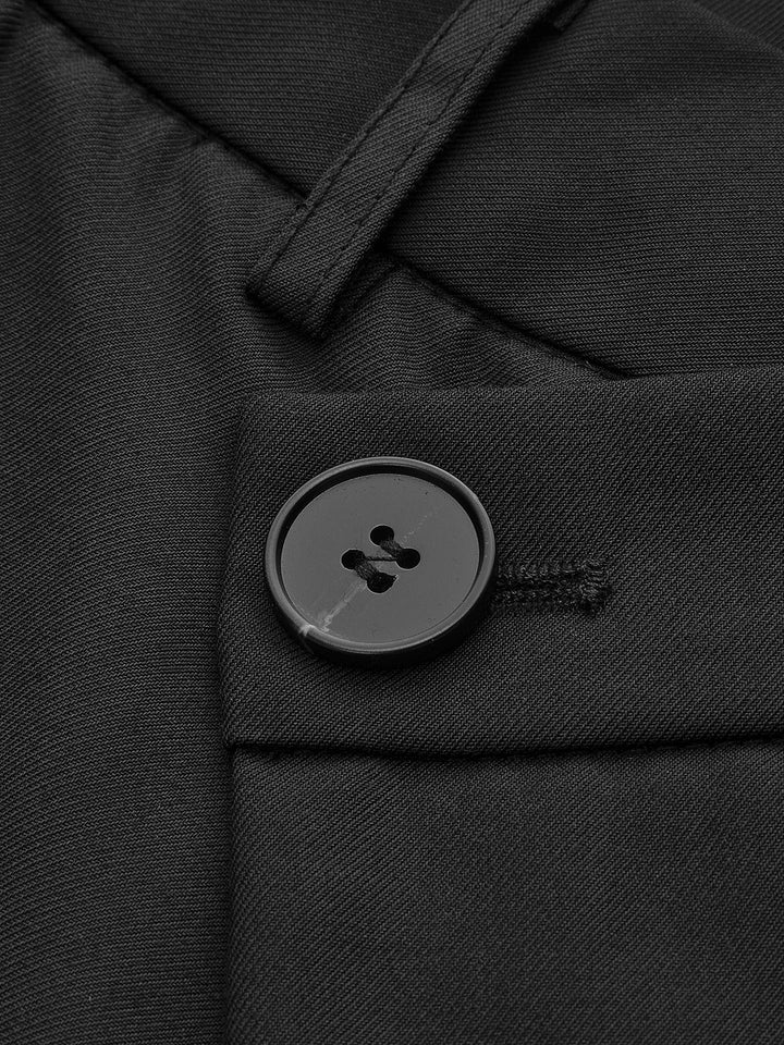 Pantalon Robe Large à Boutons et Superposition Asymétrique
