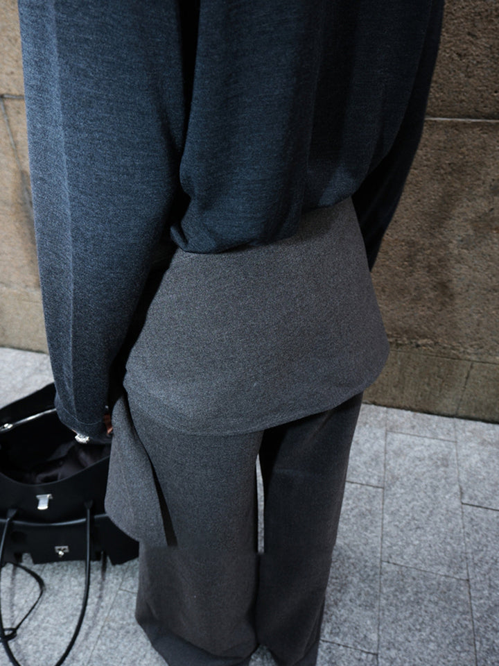Pantalons Utilitaires Mi-Taille à Nœuds