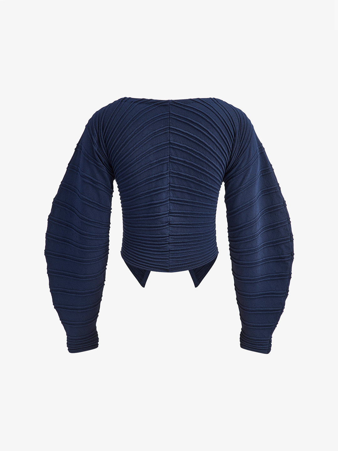 Haut en tricot boutonné plissé