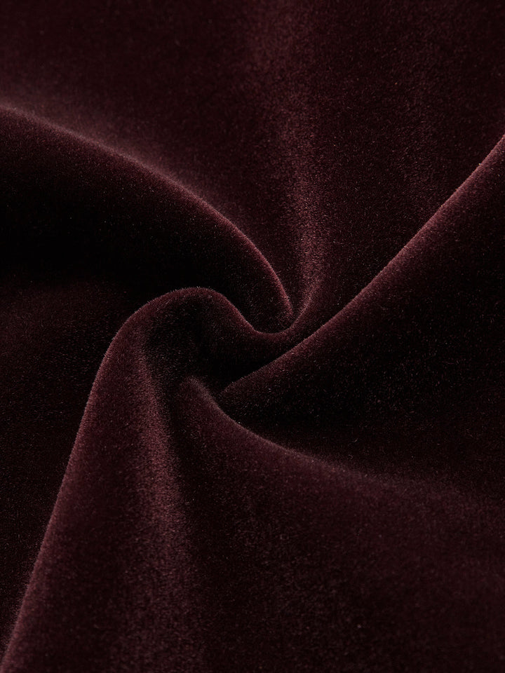 Blazer Court en Velours à Revers