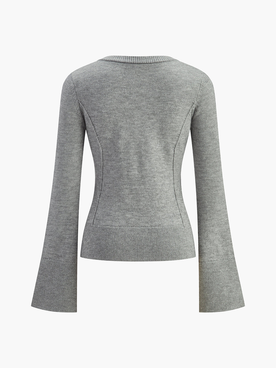 Cardigan Ajusté à Manches Évasées