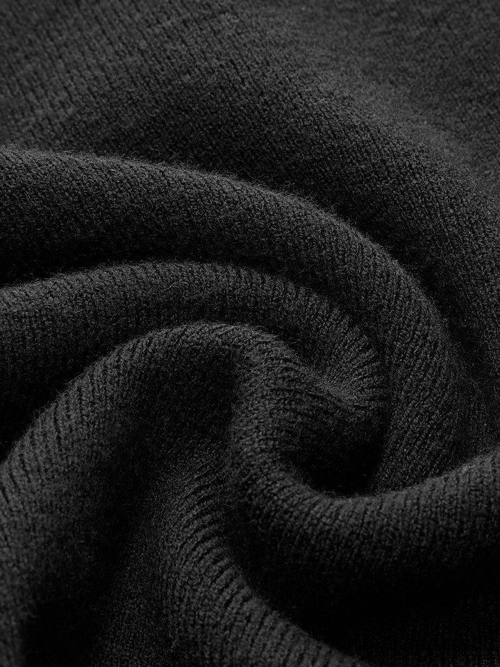 Haut en tricot avec poignets contrastants