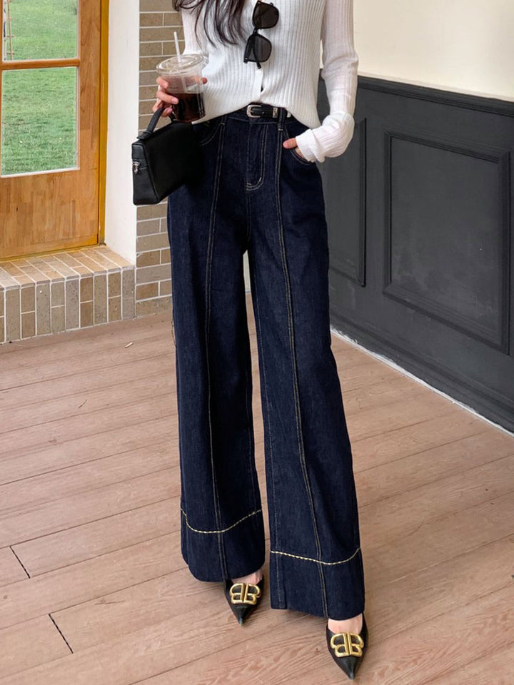 Jean Large Jambe en Denim