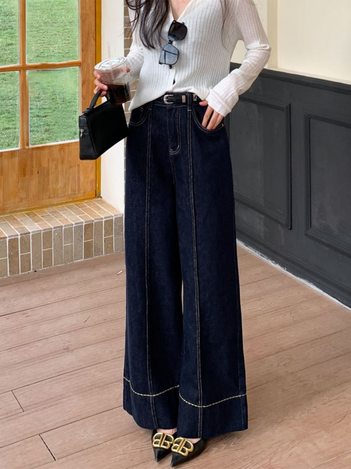 Jean Large Jambe en Denim