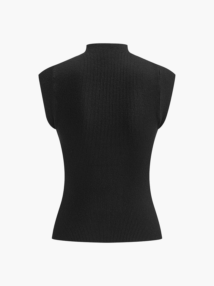 Haut sans manches patchwork en mesh