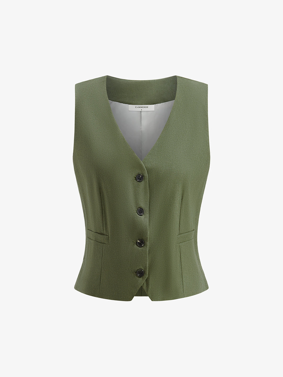 Ensemble Short Boutonné Col V avec Ceinture
