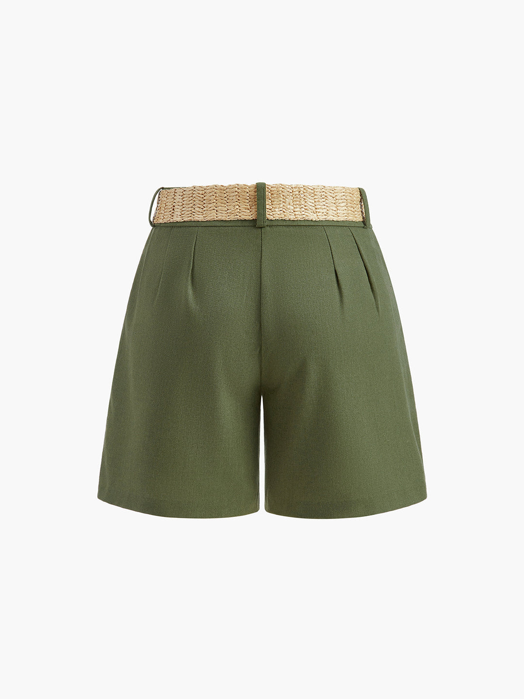 Ensemble Short Boutonné Col V avec Ceinture