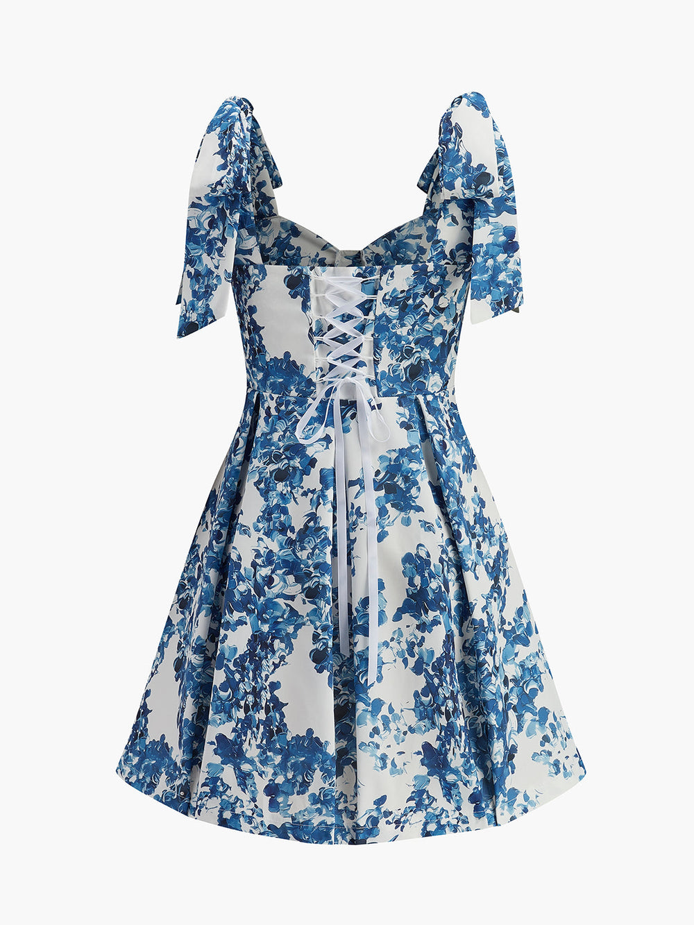 Robe à bretelles à imprimé floral et décolleté en cœur
