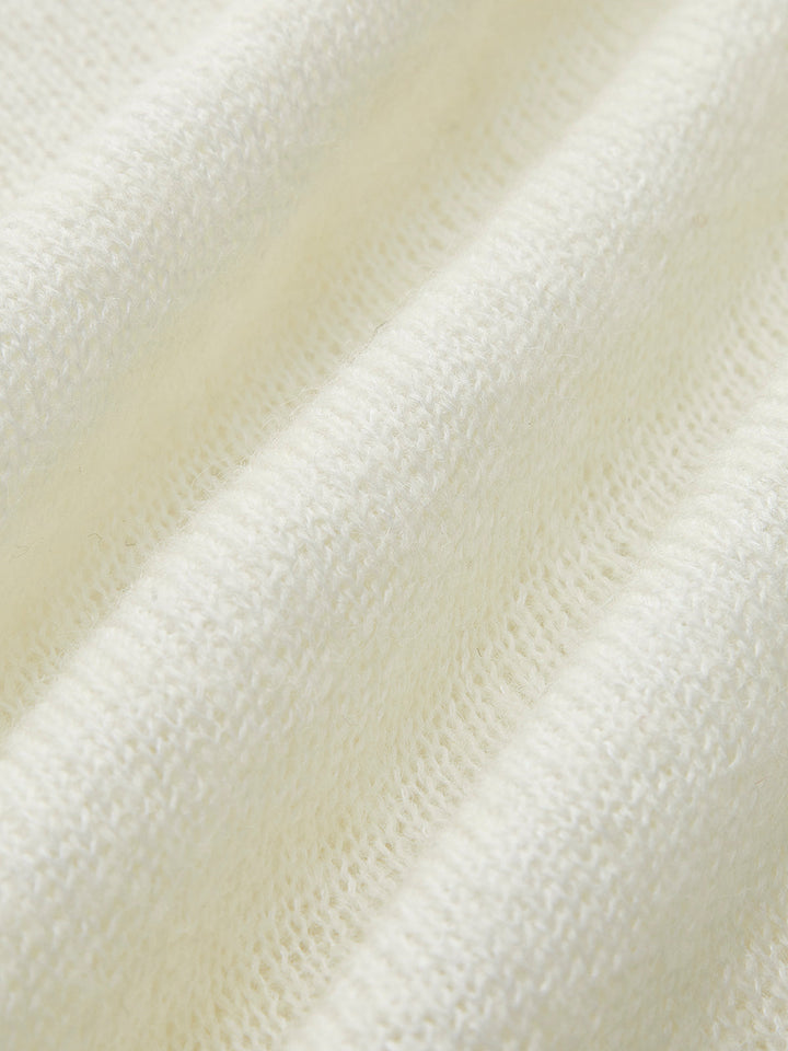 Haut en tricot ajusté drapé creux