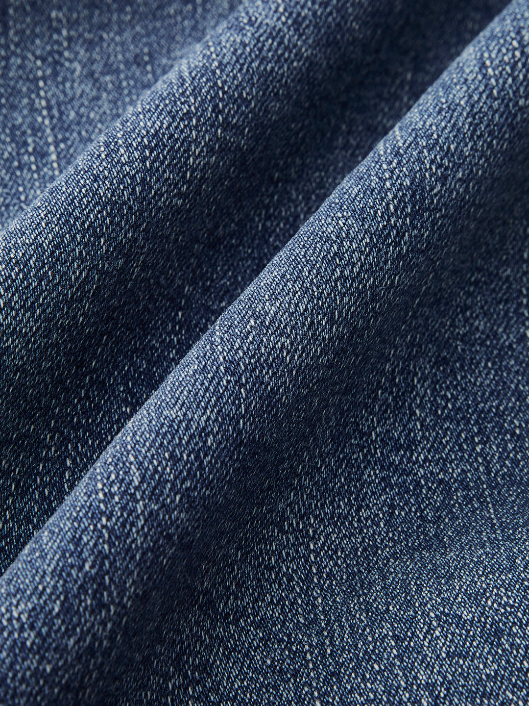 Jean Taille Mi-haute Bootcut en Denim Sans Ceinture