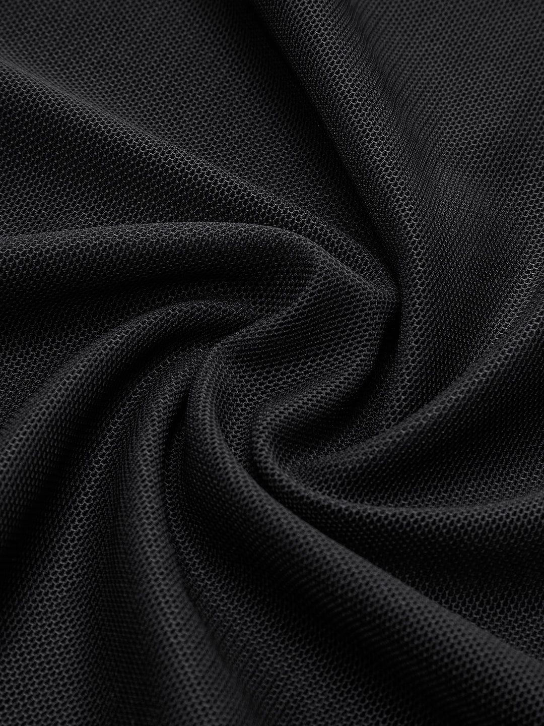 Robe en maille imprimée à col montant
