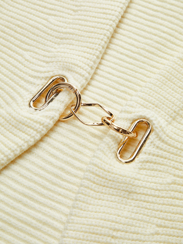 Cardigan Manches Gigot Métal