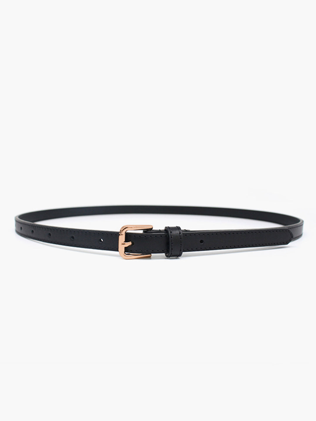 Ceinture oversize en cuir de vachette deux voies