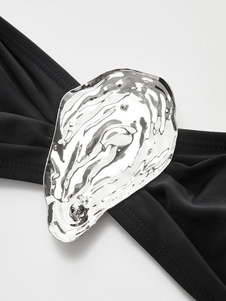 Ensemble Bikini à Liens Métalliques