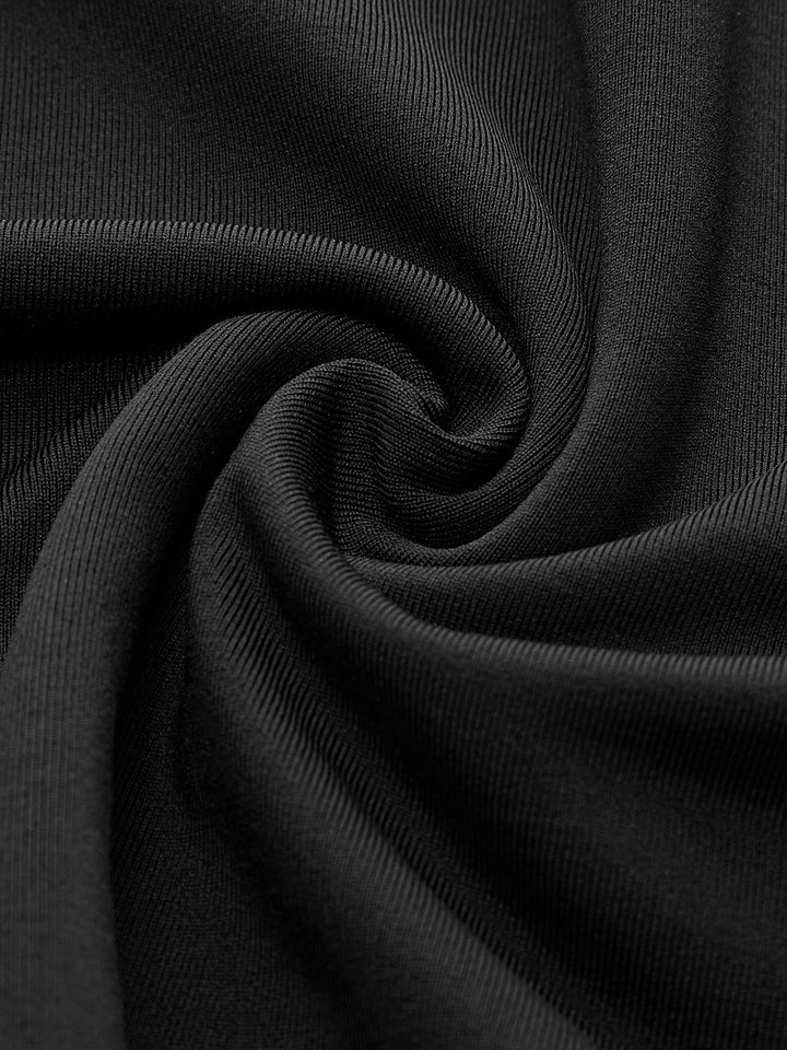 Robe Longue Plissée à Col Montant