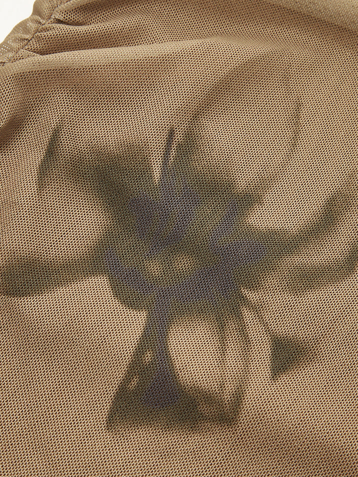 T-shirt en maille à imprimé floral tie-dye