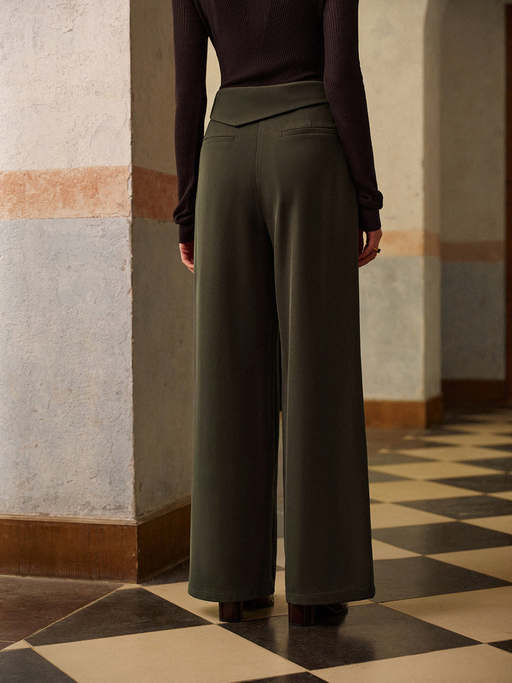 Pantalon Noué Mi-Taille